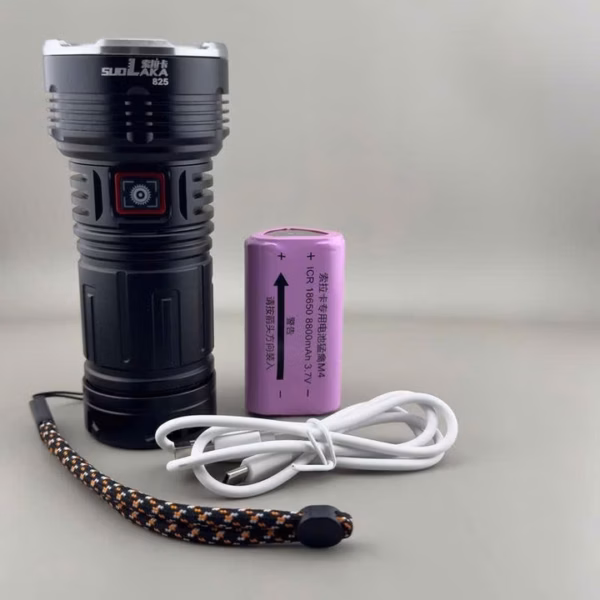 Đèn Pin Cầm Tay Laka825 Siêu Sáng Vỏ Nhôm Chống Nước Pin Trâu Gd247 - Lady'S Passion - Ảnh 3