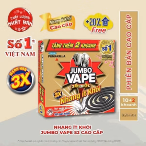 Lốc 5 Hộp Nhang S2 Cao Cấp Jumbo(Thương Hiệu Nhật Bản) Ngoài Ra Một Hộp Được Tặng Thêm 2 Khoanh - Gdn