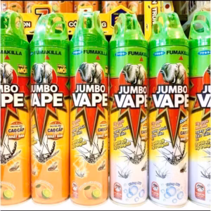 Xịt Trừ Muỗi Jumbo Vape Hương Chanh Tự Nhiên Và Không Mùi Mới 600 Ml -Gdn