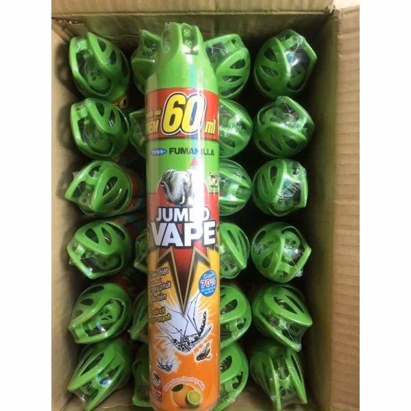 Xịt Trừ Muỗi Jumbo Vape Hương Chanh Tự Nhiên Và Không Mùi Mới 600 Ml -Gdn - Ảnh 7