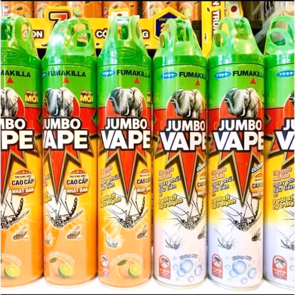 Xịt Trừ Muỗi Jumbo Vape Hương Chanh Tự Nhiên Và Không Mùi Mới 600 Ml -Gdn - Ảnh 10