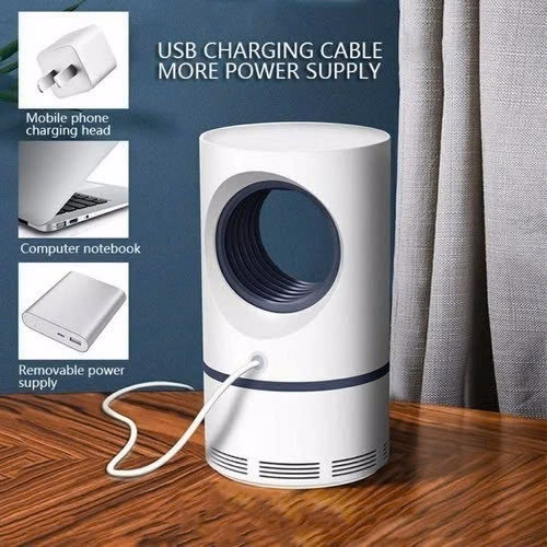 Đèn Bắt Muỗi Điện Tử Tròn Xử Dụng Tia Uv Hút Mũi - Đèn Bắt Muỗi Thế Hệ Mới Hiệu Quả Tốt Usb -Gdn - Ảnh 4