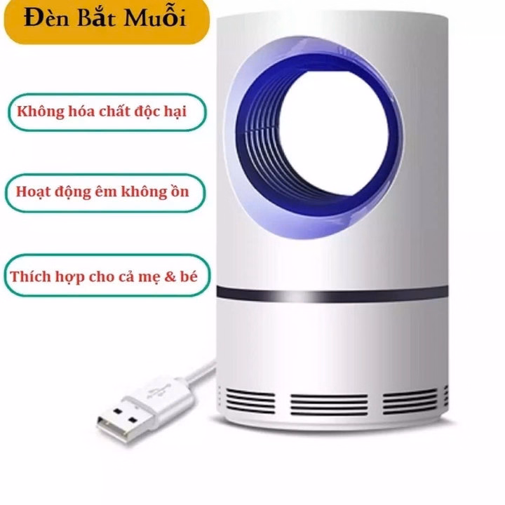 Đèn Bắt Muỗi Điện Tử Tròn Xử Dụng Tia Uv Hút Mũi - Đèn Bắt Muỗi Thế Hệ Mới Hiệu Quả Tốt Usb -Gdn - Ảnh 2
