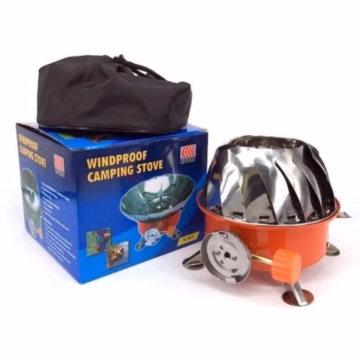 Bếp Ga Xếp Gọn Du Lịch (Có Chắn Gió). Bếp Ga Mini Chống Gió, Gấp Gọn Tiện Dụng Cho Giã Ngoại Du Lịch - Gdn - Ảnh 7