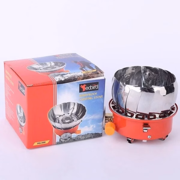 Bếp Ga Xếp Gọn Du Lịch (Có Chắn Gió). Bếp Ga Mini Chống Gió, Gấp Gọn Tiện Dụng Cho Giã Ngoại Du Lịch - Gdn - Ảnh 6