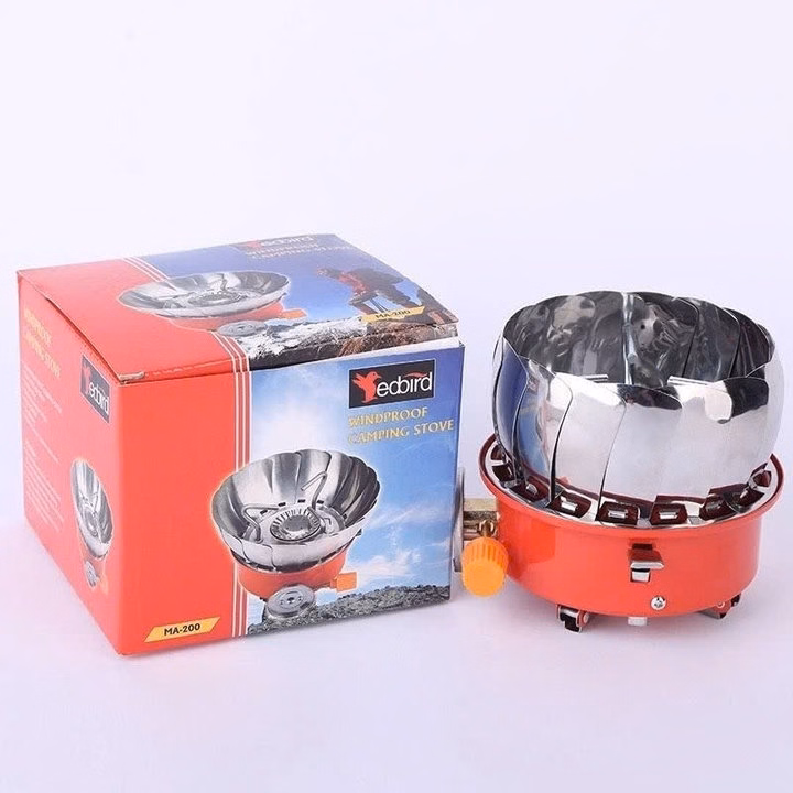 Bếp Ga Xếp Gọn Du Lịch (Có Chắn Gió). Bếp Ga Mini Chống Gió, Gấp Gọn Tiện Dụng Cho Giã Ngoại Du Lịch - Gdn - Ảnh 6
