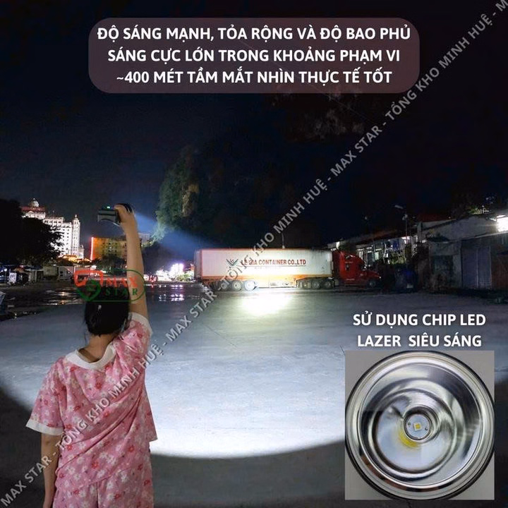 Đèn Pin Đội Đầu Maxstar Ms24 Siêu Sáng Tỏa Rộng, Cảm Biến Vẫy Tay, Sạc Ngược Đt Gd249 - Lady'S Passion - Ảnh 8