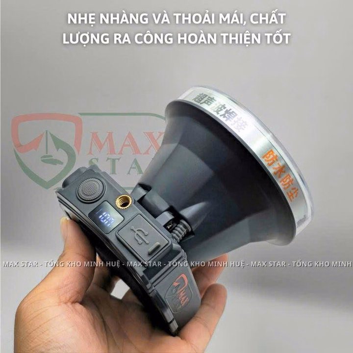 Đèn Pin Đội Đầu Maxstar Ms24 Siêu Sáng Tỏa Rộng, Cảm Biến Vẫy Tay, Sạc Ngược Đt Gd249 - Lady'S Passion - Ảnh 6