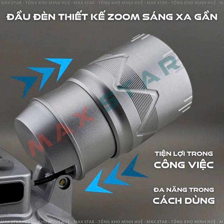 Đèn Pin Đội Đầu N-Light Xj-9526S Siêu Sáng Zoom Xa Gần, Cảm Biến Vẫy Tay, Pin 15000Mah Gd251 - Lady'S Passion - Ảnh 2