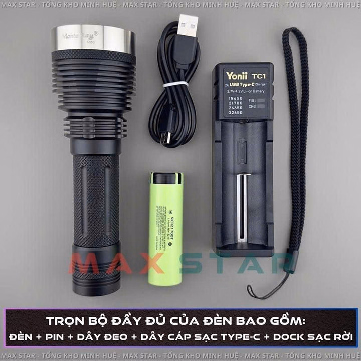 Đèn Pin Cầm Tay Manta Ray M50 Tác Chiến Siêu Sáng Led Xhp70.3 Hi, Chống Nước Ip68 Pin 21700 Cao Cấp Gd252 - Lady'S Passion - Ảnh 3