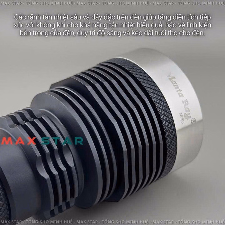 Đèn Pin Cầm Tay Manta Ray M50 Tác Chiến Siêu Sáng Led Xhp70.3 Hi, Chống Nước Ip68 Pin 21700 Cao Cấp Gd252 - Lady'S Passion - Ảnh 6