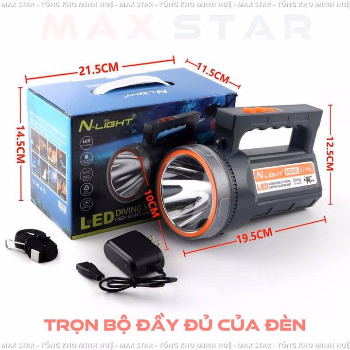 Đèn Pin Cầm Tay Lặn Nước Xj996 Chuyên Dụng Chống Nước Cường Độ Cao, Độ Sâu Chịu Áp Tối Đa 30 Mét Gd254 - Lady'S Passion - Ảnh 7