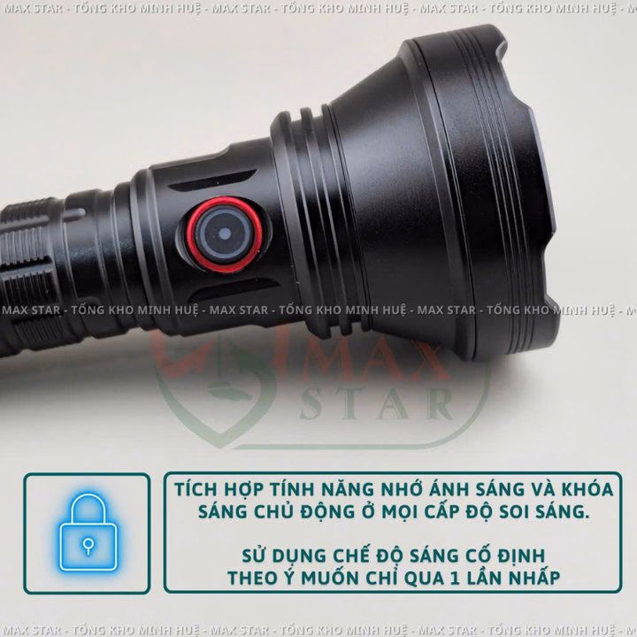 Đèn Pin Cầm Tay Maxstar Ml38 Siêu Sáng Soi Xa 1200M, Độ Sáng 4000 Lumen Chống Nước Ipx6 Gd257 - Lady'S Passion - Ảnh 3