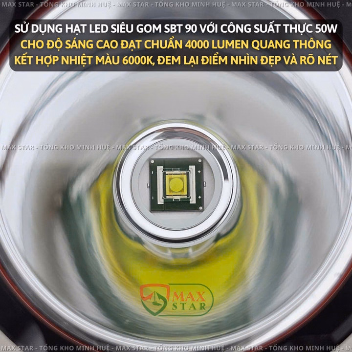 Đèn Pin Cầm Tay Maxstar Ml38 Siêu Sáng Soi Xa 1200M, Độ Sáng 4000 Lumen Chống Nước Ipx6 Gd257 - Lady'S Passion - Ảnh 9