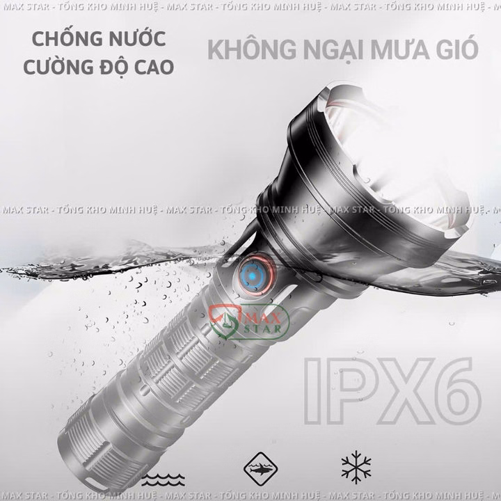 Đèn Pin Cầm Tay Maxstar Ml38 Siêu Sáng Soi Xa 1200M, Độ Sáng 4000 Lumen Chống Nước Ipx6 Gd257 - Lady'S Passion - Ảnh 6