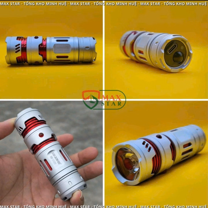 Đèn Pin Cầm Tay Mini Raybow Rb-1131 Vỏ Nhôm Tích Hợp Xoay 180 Độ Thông Minh Thư Giãn Gd259 - Lady'S Passion - Ảnh 2