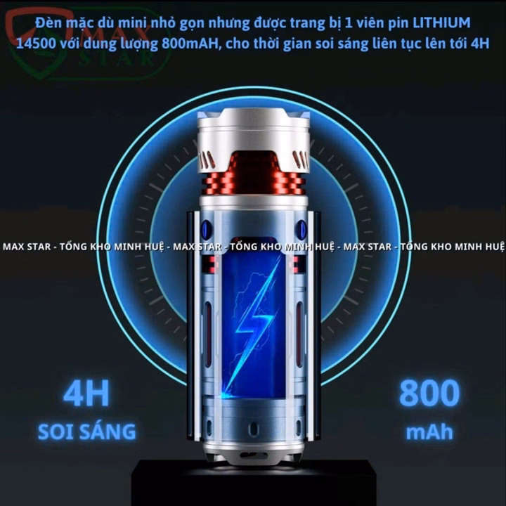 Đèn Pin Cầm Tay Mini Raybow Rb-1131 Vỏ Nhôm Tích Hợp Xoay 180 Độ Thông Minh Thư Giãn Gd259 - Lady'S Passion - Ảnh 5