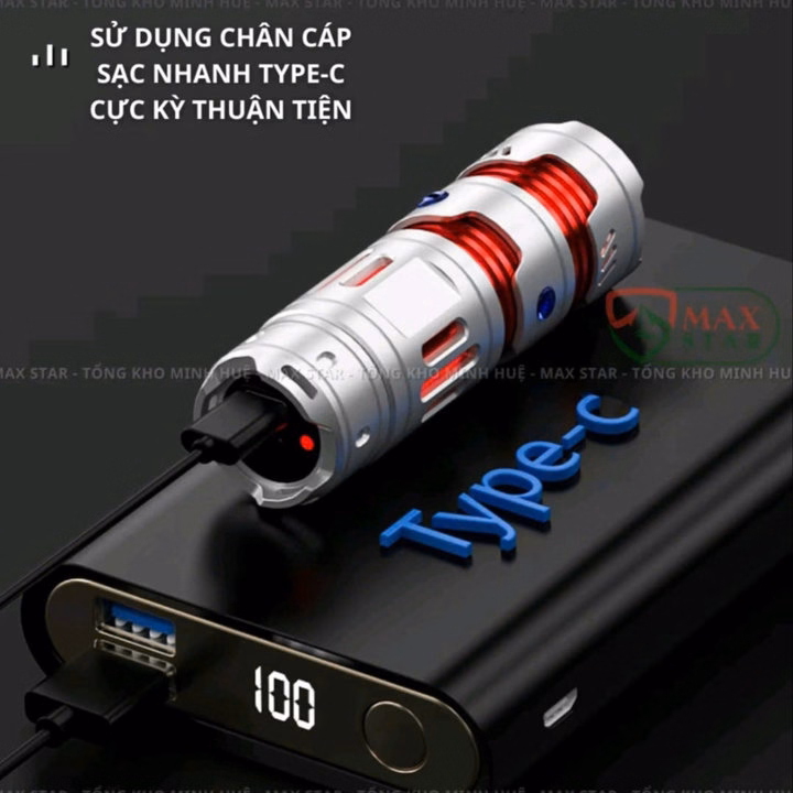 Đèn Pin Cầm Tay Mini Raybow Rb-1131 Vỏ Nhôm Tích Hợp Xoay 180 Độ Thông Minh Thư Giãn Gd259 - Lady'S Passion - Ảnh 4