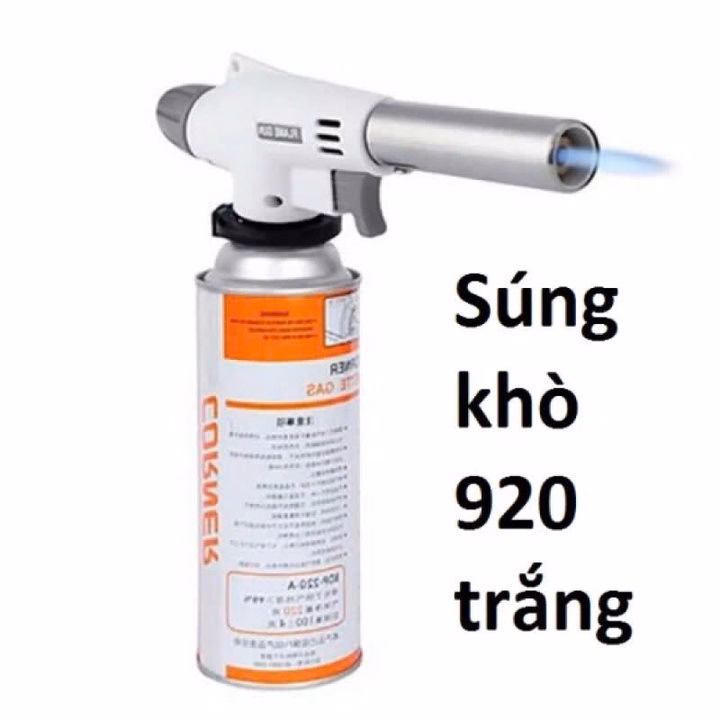 Súng Khò Gas Điện Tử Cầm Tay Sử Dụng Bình Ga Mini 920 Trắng - Gdn - Ảnh 4
