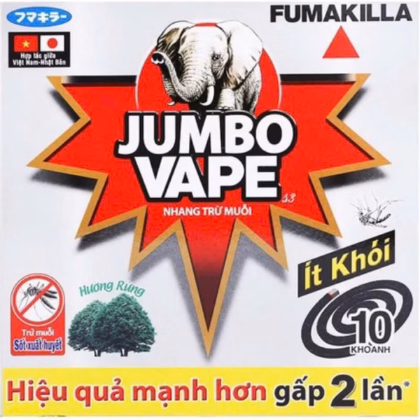 Combo 5 Hộp Nhang Muỗi Jumbo Premium Dạng Khoanh Hương Hoa Lài, Nhang Ít Khói Nhật Bản -Gdn - Ảnh 3