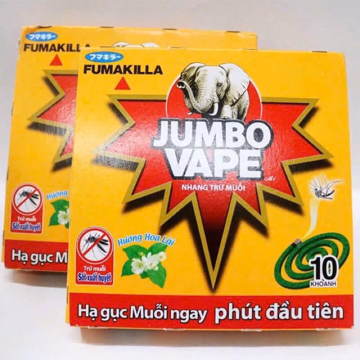 Combo 5 Hộp Nhang Muỗi Jumbo Premium Dạng Khoanh Hương Hoa Lài, Nhang Ít Khói Nhật Bản -Gdn - Ảnh 4