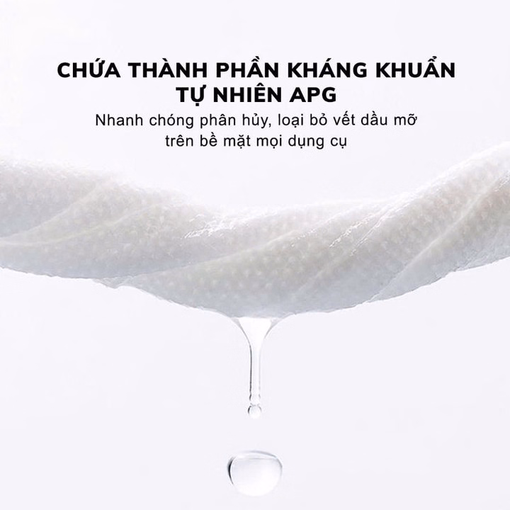 Gói Khăn Ướt Lau Bếp Đa Năng,Khăn Lau Bếp Siêu Tiện Lợi (80 Tờ Size 20X23Cm) -Gdn - Ảnh 2