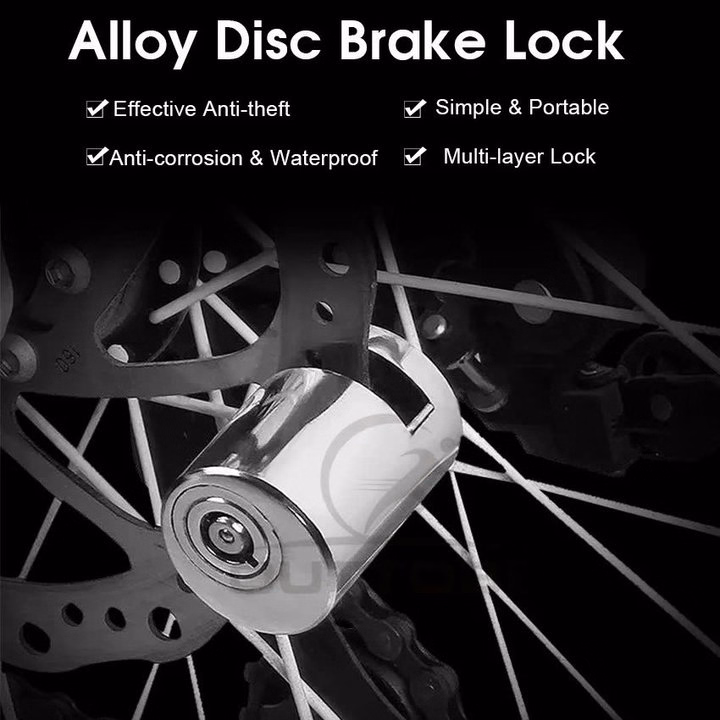 Khóa Phanh Đĩa Xe Máy - Chống Trộm Chất Liệu Thép Nguyên Khối Thiết Kế Thông Minh An Toàn - Gdn