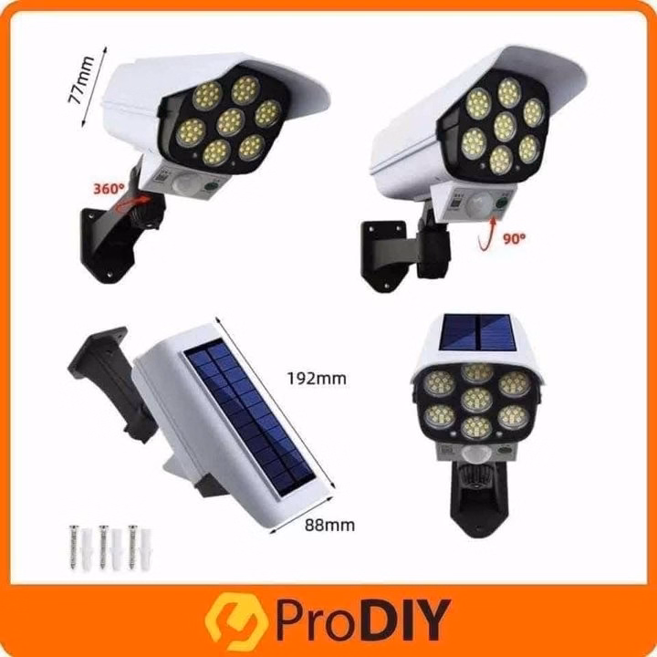 Đèn Led Năng Lượng Mặt Trời - Đèn Led G'Iả Camera Có Điều Khiển - Ảnh 5