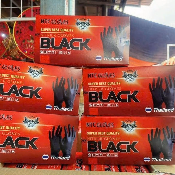 Gang Tay Cao Su Y Tế Black Th'Ái Lan Tiện Ích - Ảnh 4