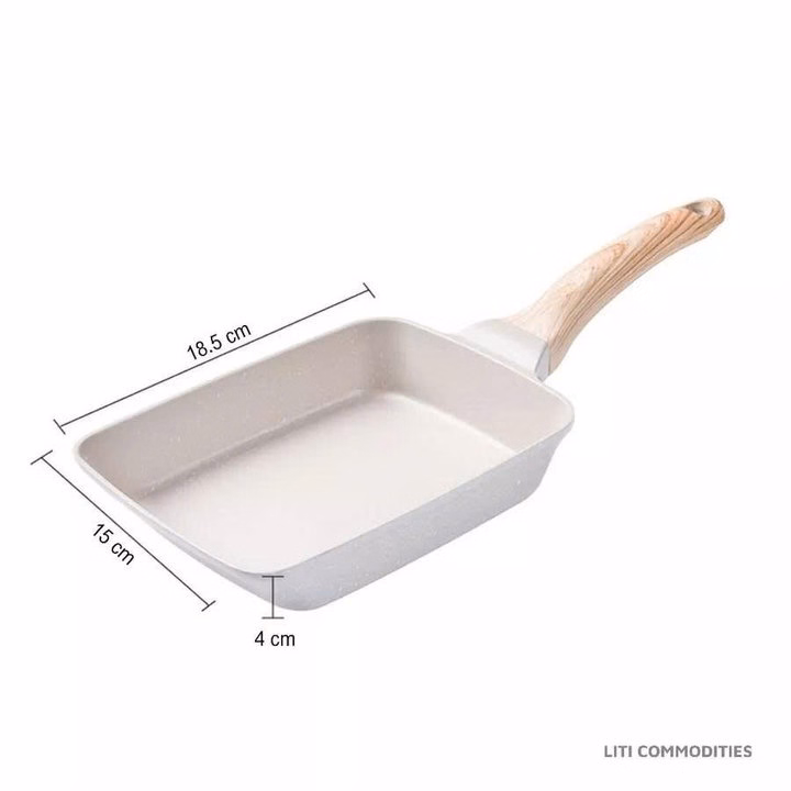 Chảo Vuông Chống Dính Đáy Từ Chiên Trứng Cuộn 18Cm - Gdn - Ảnh 2