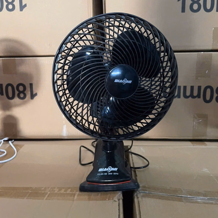 Quạt Cắm Điện Quay Tự Động 180 Độ Quạt Mini Cao Cấp Lõi Đồng 2 Số Để Bản Hoặc Kẹp Thích Hợp Văn Phòng - Qmba01 - Zinpro - Ảnh 2