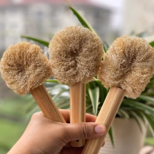 Cây Cọ Rửa Đa Năng - Cán Gỗ 10 Cm – Làm Sạch Tiện Lợi, Bảo Vệ Môi Trường - Kb