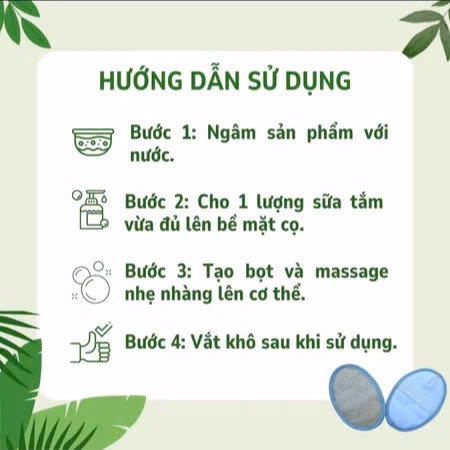 Bông Tắm Xơ Mướp 1 Mặt Xơ - Hình Oval - Size 12*16 -Tự Nhiên An Toàn - Kb Ecolife - Ảnh 5