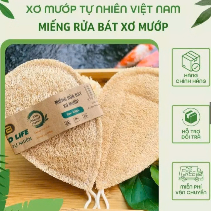 Miếng Rửa Bát Xơ Mướp Hình Giọt Nước - Size 8,5*13,5Cm - Rửa Sạch Chén Bát An Toàn Cho Da -Kb - Ảnh 4