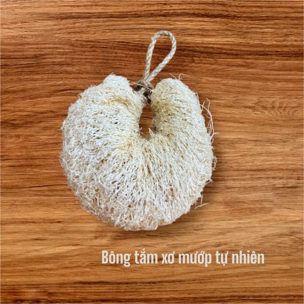 Bông Tắm Xơ Mướp Nguyên Quả Không Tẩy Trắng,Tạo Bọt Mịn Massage Tẩy Tế Bào Chết - Kb - Ảnh 7