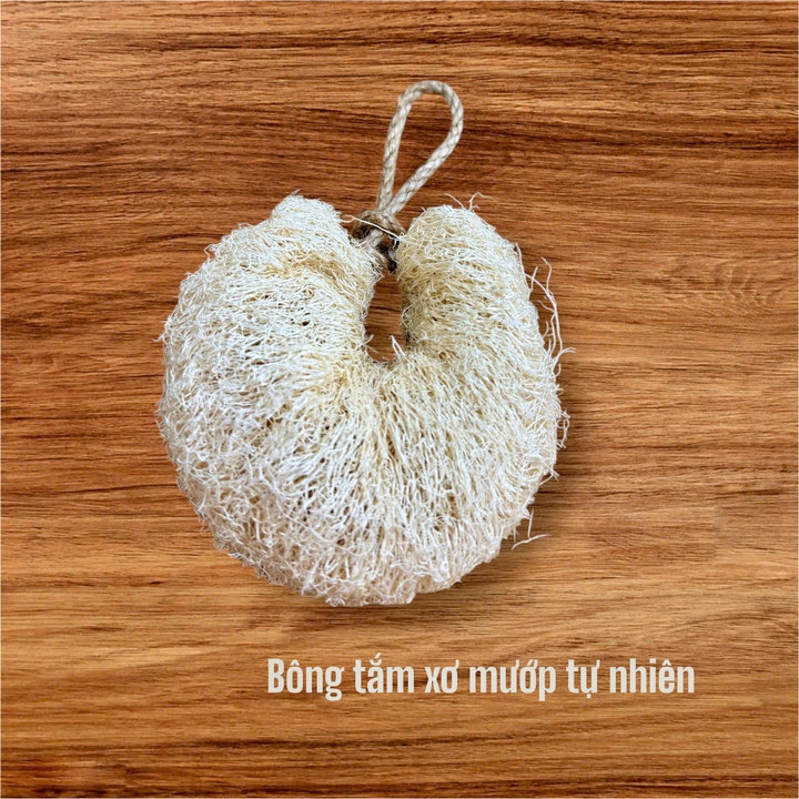 Bông Tắm Xơ Mướp Nguyên Quả Không Tẩy Trắng,Tạo Bọt Mịn Massage Tẩy Tế Bào Chết - Kb - Ảnh 7