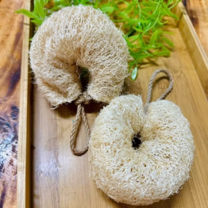 Bông Tắm Xơ Mướp Nguyên Quả Không Tẩy Trắng,Tạo Bọt Mịn Massage Tẩy Tế Bào Chết - Kb