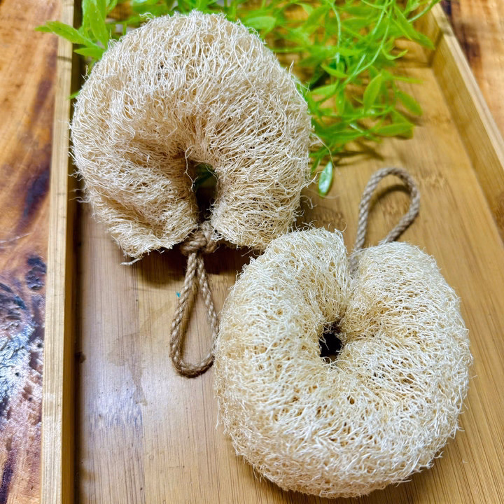 Bông Tắm Xơ Mướp Nguyên Quả Không Tẩy Trắng,Tạo Bọt Mịn Massage Tẩy Tế Bào Chết - Kb