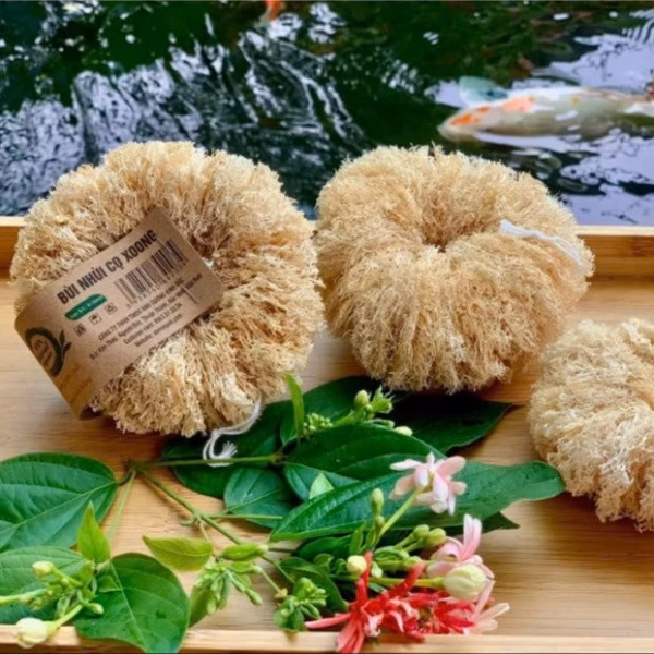 Bùi Nhùi Cọ Xoong Nồi Xơ Mướp Tự Nhiên - Kb