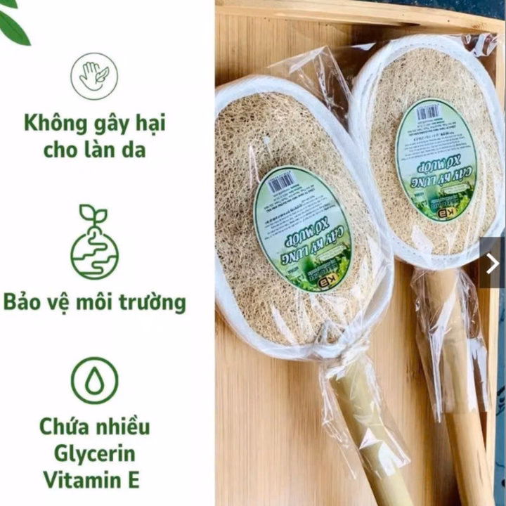 Cây Kì Lưng Xơ Mướp Làm Sạch Sâu Tẩy Da Chết - Size 40Cm - Kb - Ảnh 4
