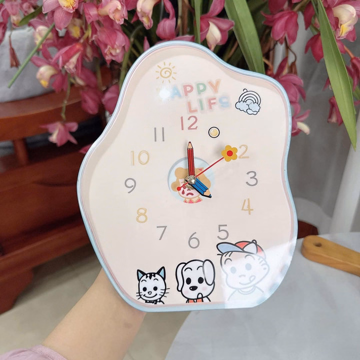 Đồng Hồ Siêu Yêu Để Bàn Decor Xinh Kute - Ảnh 4