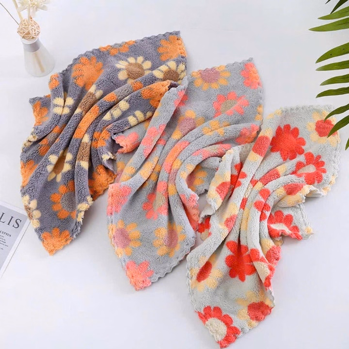 Set 5 Khăn Lau Bếp Đa Năng Tiện Dụng Hình Hoa - Ảnh 13