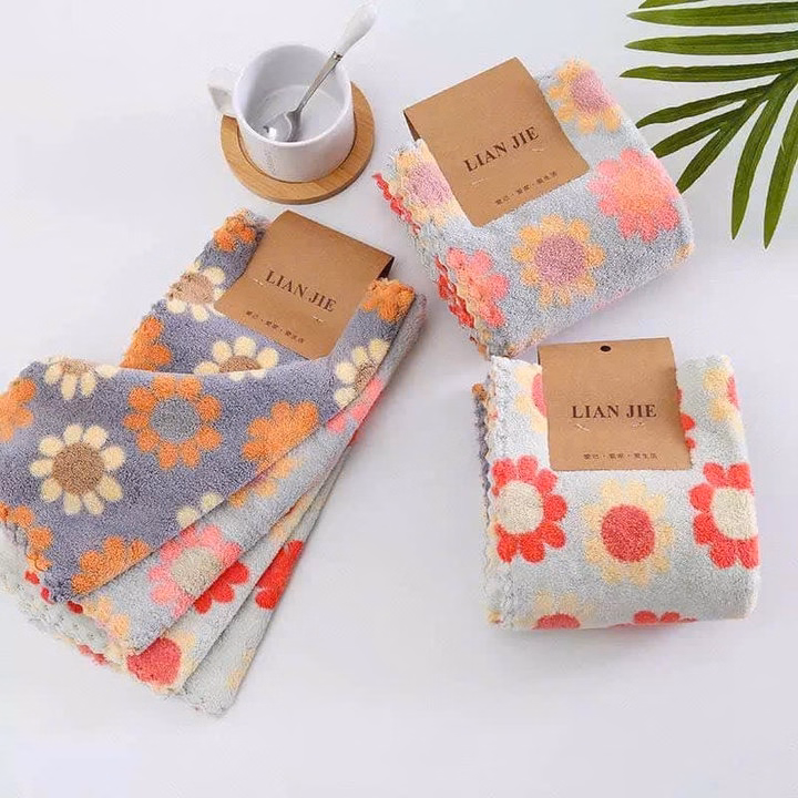Set 5 Khăn Lau Bếp Đa Năng Tiện Dụng Hình Hoa - Ảnh 7