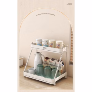 Kệ Up Cốc 2 Tầng Đa Năng Có Cần Xinh Xắn