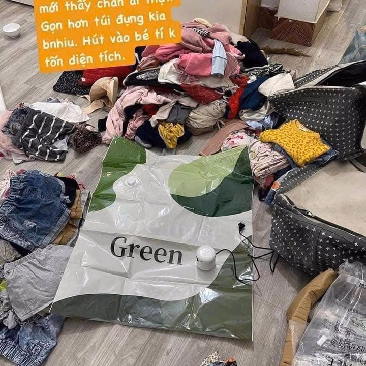 Set 6 Túi Hút Chân Không Đựng Chăn Màn, Quần Áo Tiện Dụng - Ảnh 4