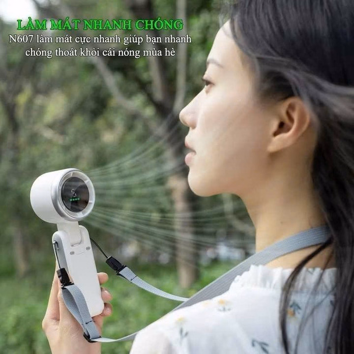 Quạt Cầm Tay Siêu Mát Turbo N607 Mini - Ảnh 4