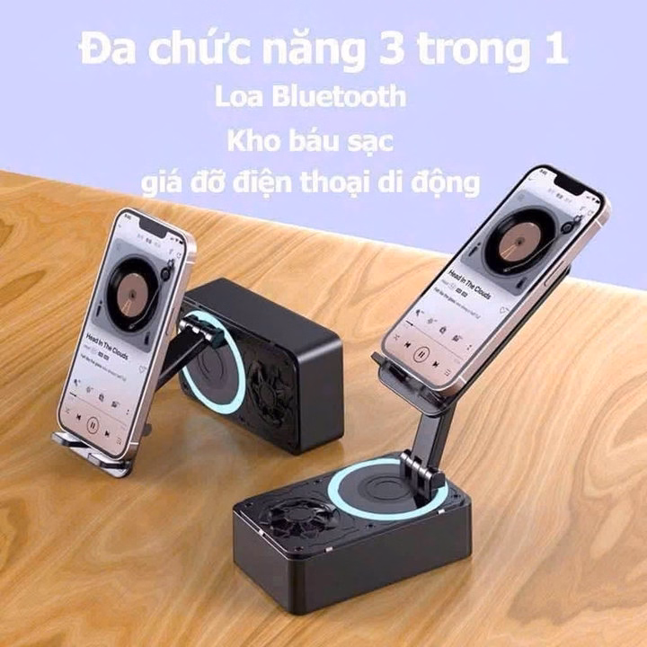 Giá Đỡ Điện Thoại Kèm Loa Kết Hợp Sạc Dự Phòng 3 In 1 - Ảnh 10