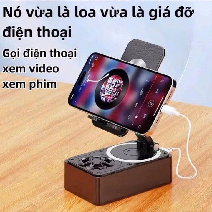 Giá Đỡ Điện Thoại Kèm Loa Kết Hợp Sạc Dự Phòng Tiện Ích - Ảnh 8