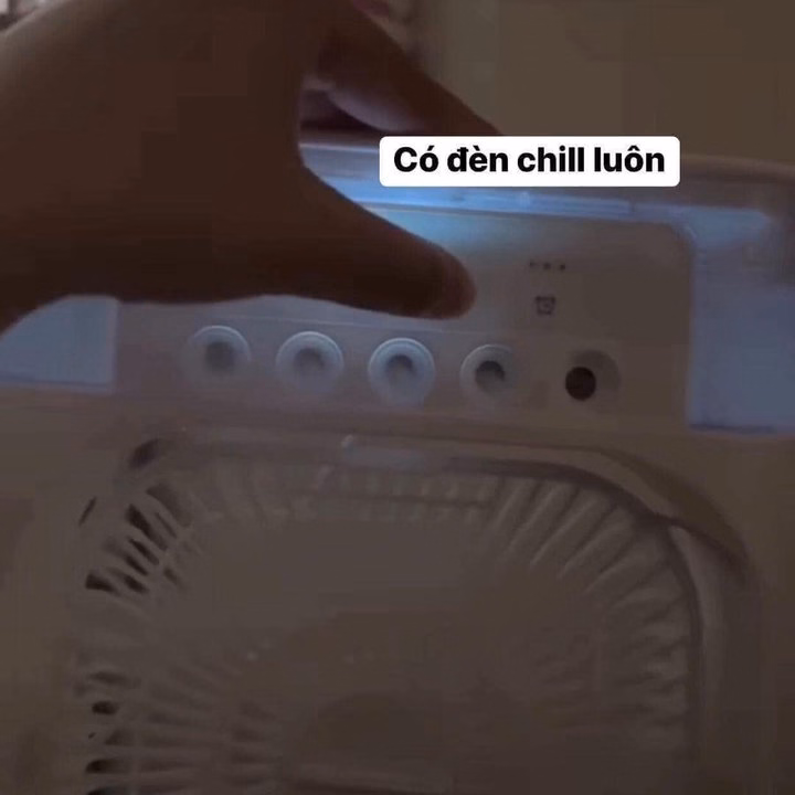 Quạt Phun Sương Để Bàn Tích Hợp Đèn Led - Ảnh 2
