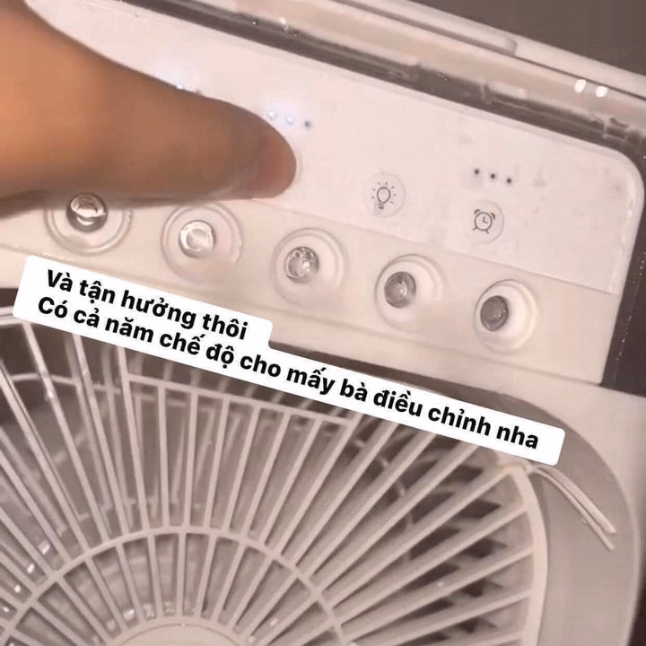 Quạt Phun Sương Để Bàn Tích Hợp Đèn Led - Ảnh 8